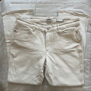 NWT Off White Beige Boot Cut Modern Slim J. Jill Denim Jeans